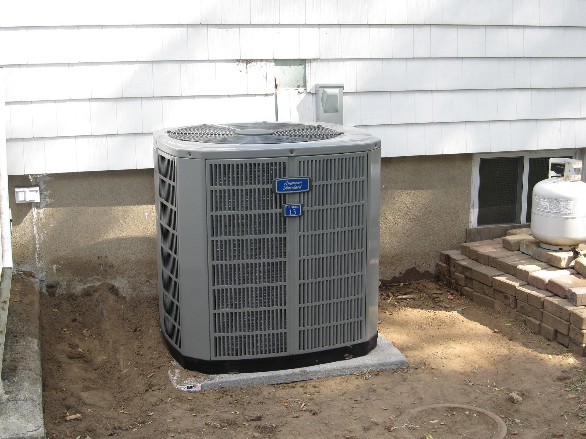 Gas Furnace with Add-on AC System and Hot Water Tank